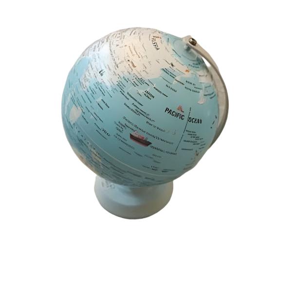 20cm Tellurion Blue and White English Globe