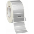 Silver Polyester Labels 75Mm X 50Mm