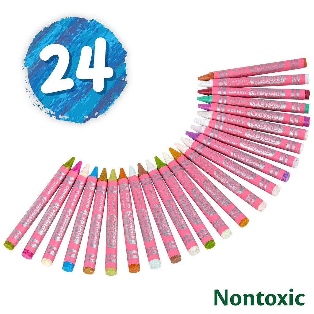 Crayola 24 CT CONFETTI CRAYONS