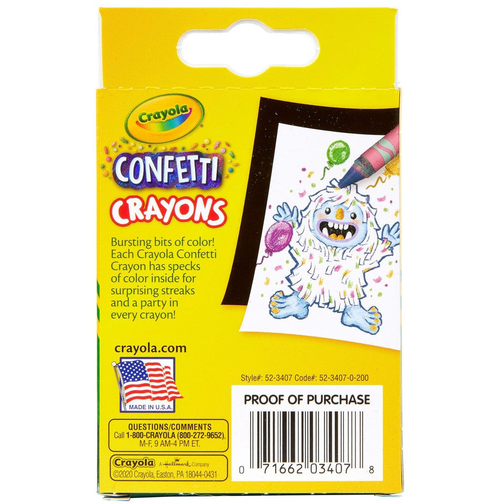 Crayola 24 CT CONFETTI CRAYONS