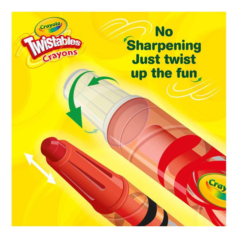 Crayola 24 CT TWISTABLES SPECIAL EFFECT CRAYONS