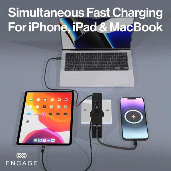 Engage Hybrid 65W Gan Charger Power Bank 10000Mah