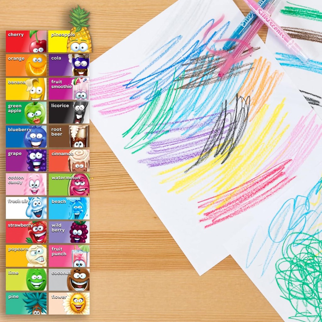 Crayola 24CT SILLY SCENTS MINI TWISTABLES SCENTED CRAYONS