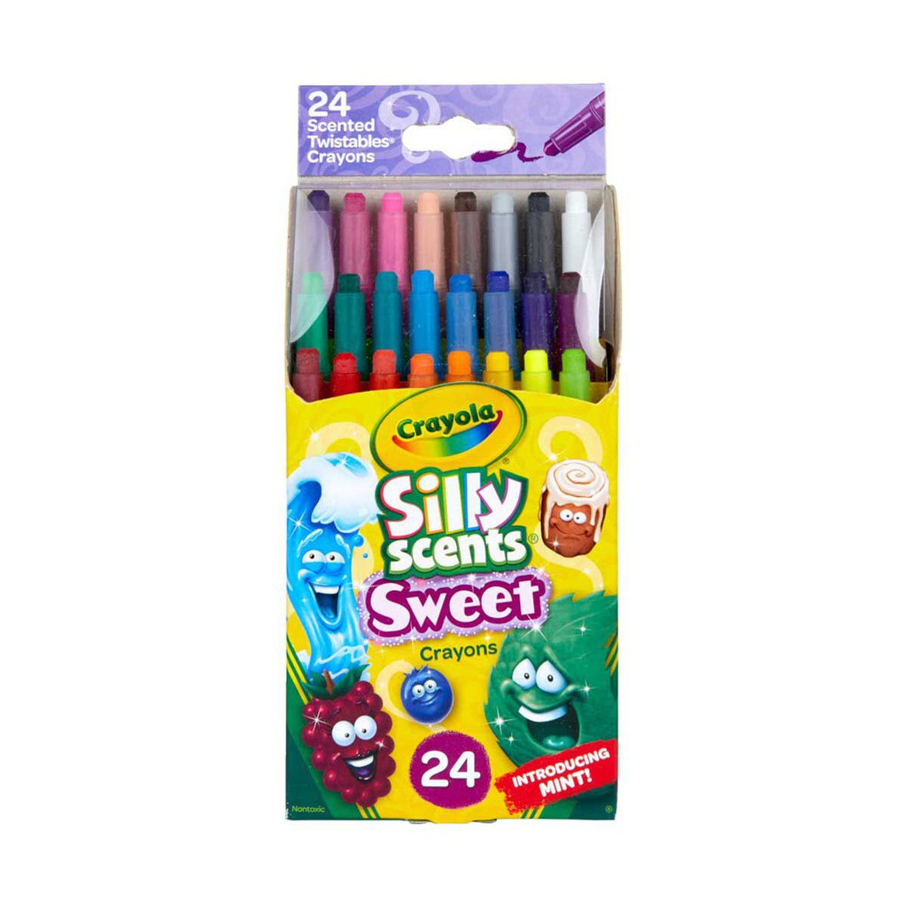 Crayola 24CT SILLY SCENTS MINI TWISTABLES SCENTED CRAYONS