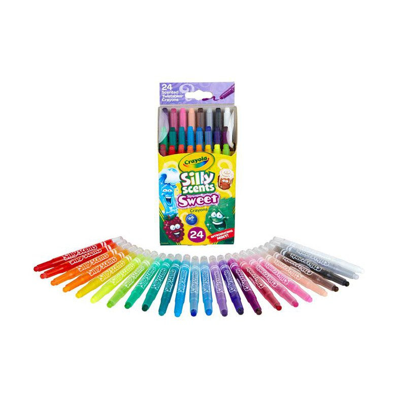 Crayola 24CT SILLY SCENTS MINI TWISTABLES SCENTED CRAYONS