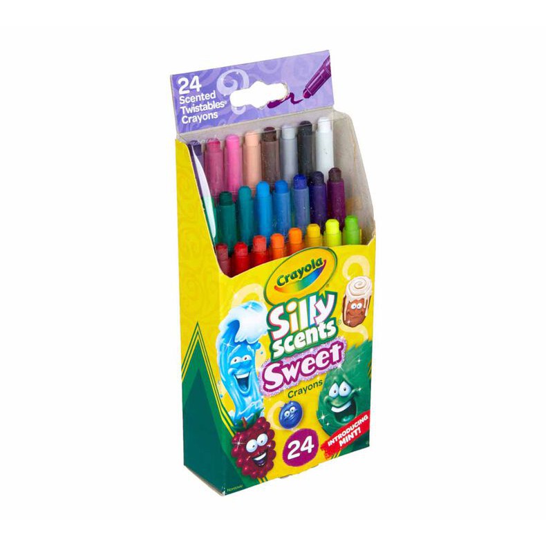 Crayola 24CT SILLY SCENTS MINI TWISTABLES SCENTED CRAYONS