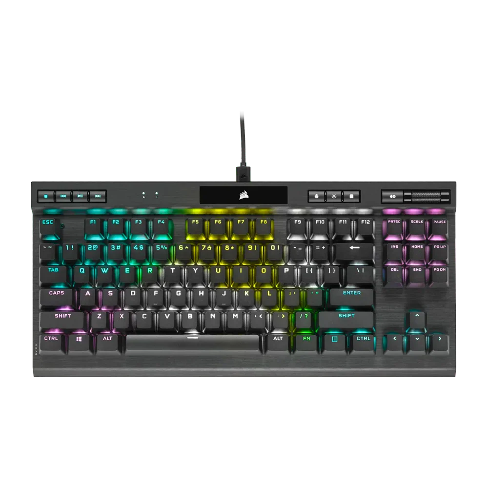 Corsair Icue K70 Rgb Wired Tkl Champion Series Mechanical Gaming Keyboard - Black