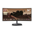 Cooler Master 34 Inch 165Hz Wqhd Hdmi 2.0 0.5Ms Curved Gaming Monitor - Black