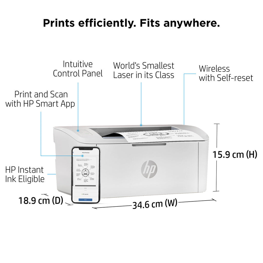 Hp Laserjet M111W Black Printer, Wireless, Apple Airprint,Wi-Fi Direct Printing