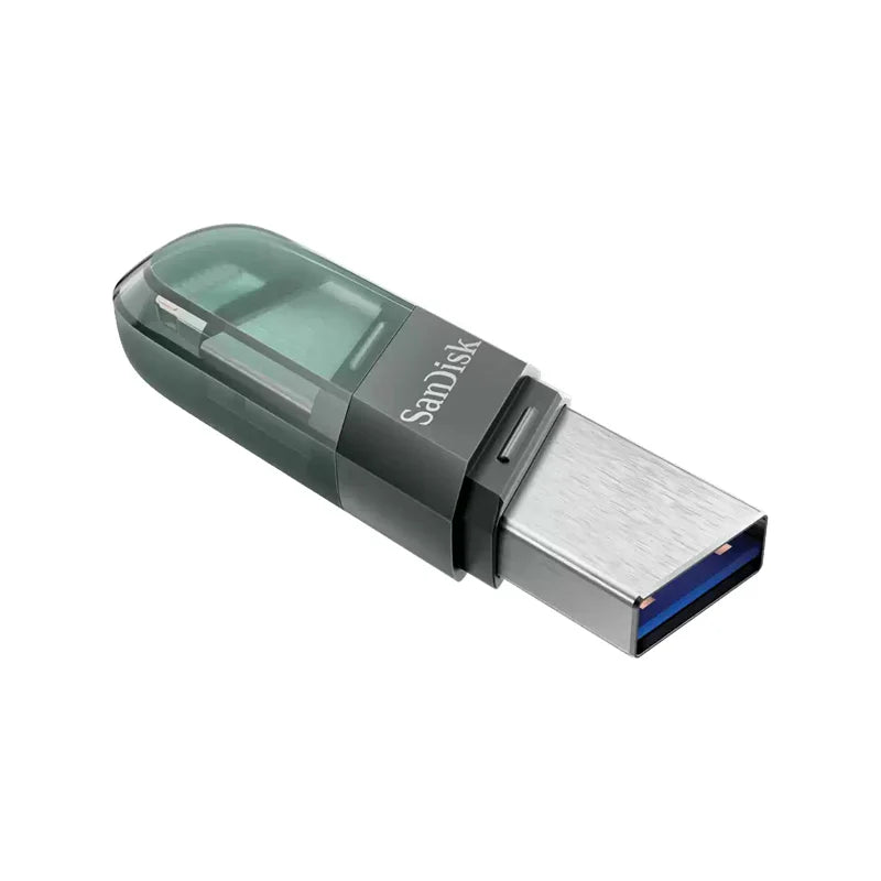 Sandisk Ixpand Flash Drive Flip – 64Gb/ Usb 3.1 Gen 1/ Lightning/ Black and Silver