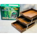 3 Layers Wooden File Tray (7713)