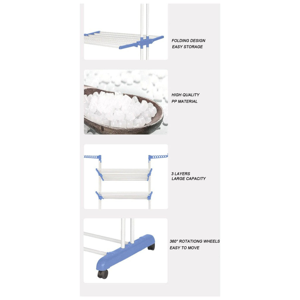 3 Tier Folding Cloth Hanger