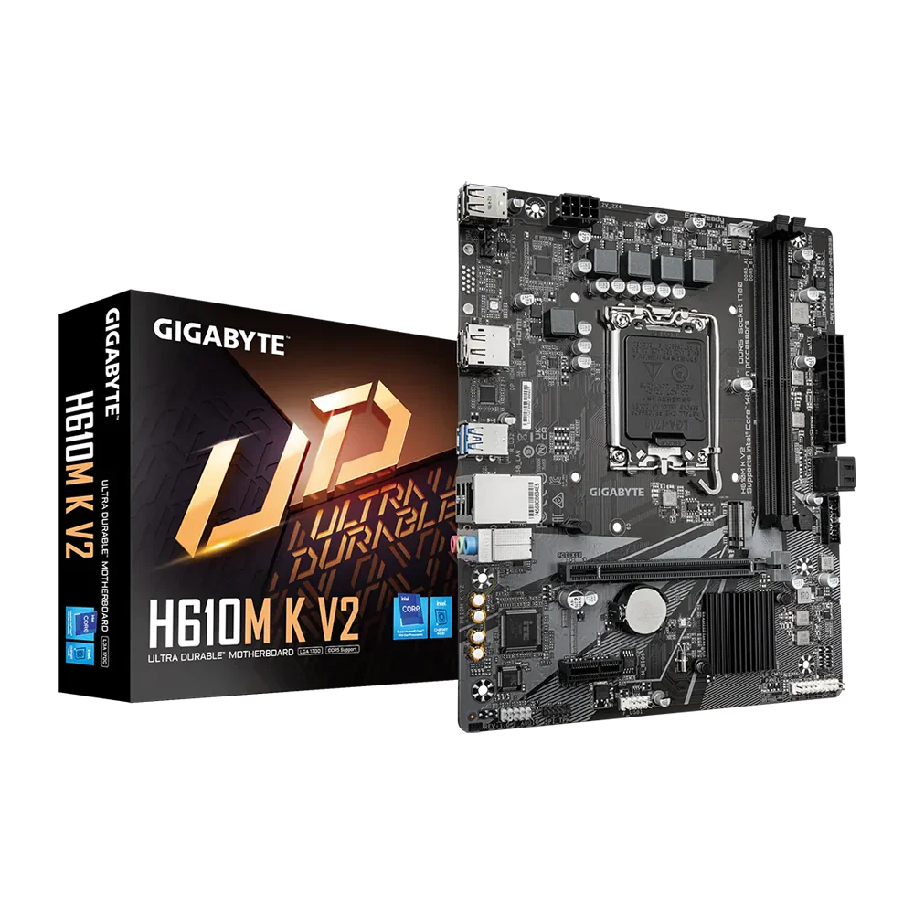Gigabyte H610M K V2 Ddr5 Motherboard - Black