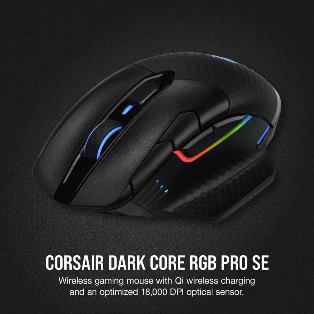 Corsair Icue Dark Core Pro Rgb Wireless Gaming Mouse Black