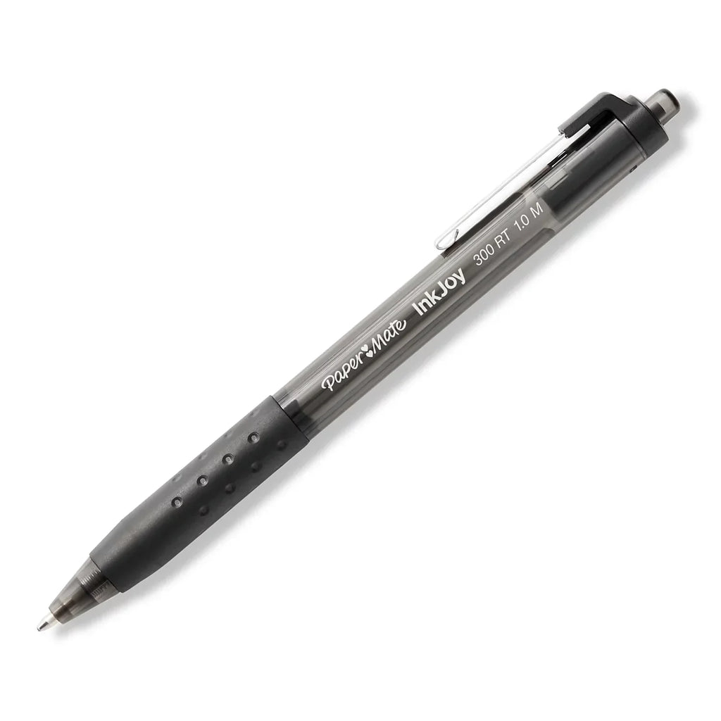 Paper Mate Inkjoy 300Rt Retractable Ballpoint Pens (Black, 12 Count)