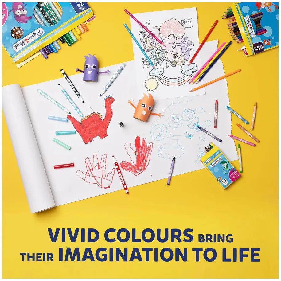 Paper Mate Kids Coloring Wood Case Pencils (12-Wall)