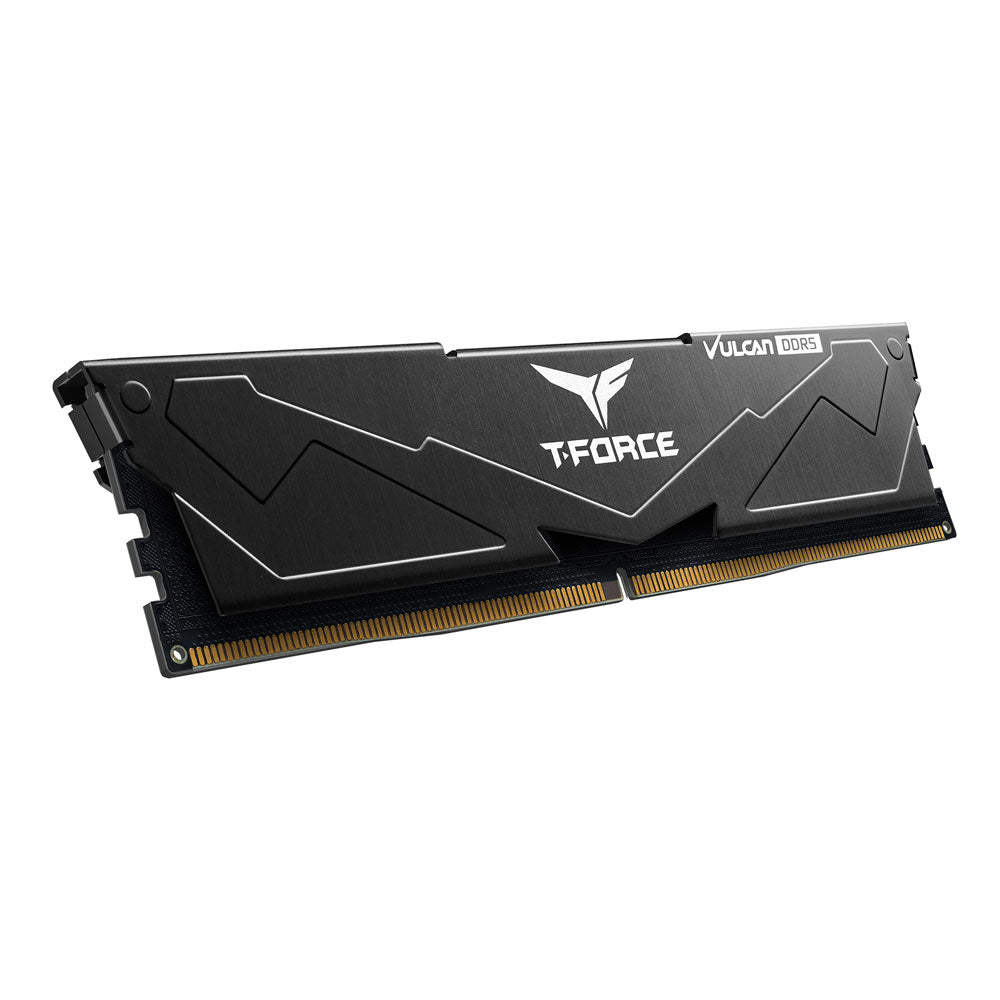 32GB DDR5 6000Mhz (16GB x 2) non-RGB TeamGroup T-Force Vulcan CL30 Aluminum Metal Heatsink Intel XMP 3.0 & AMD Expo Compatible Desktop Gaming Memory Ram