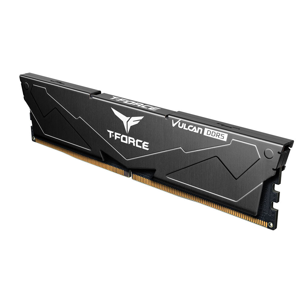 32GB DDR5 6000Mhz (16GB x 2) non-RGB TeamGroup T-Force Vulcan CL30 Aluminum Metal Heatsink Intel XMP 3.0 & AMD Expo Compatible Desktop Gaming Memory Ram