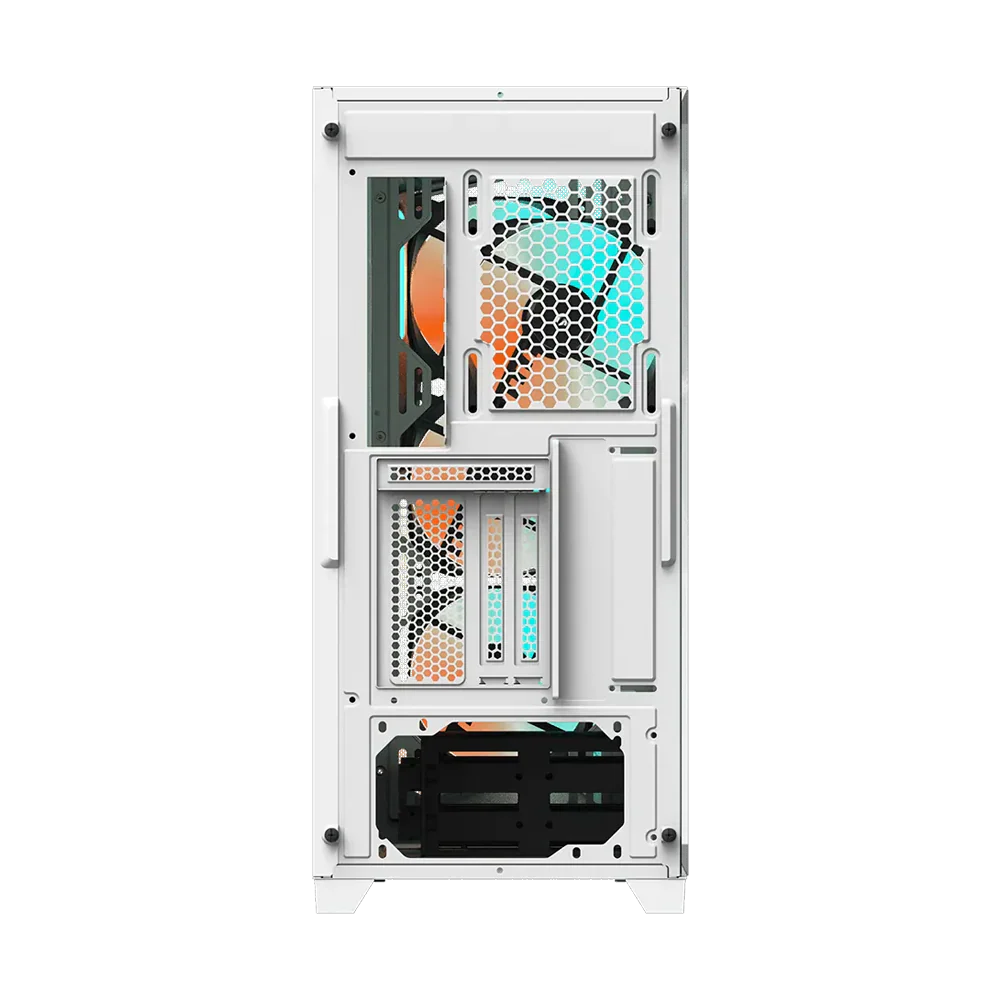 Gigabyte C301Gw V2 4 Rgb Fans Mid Tower Case White