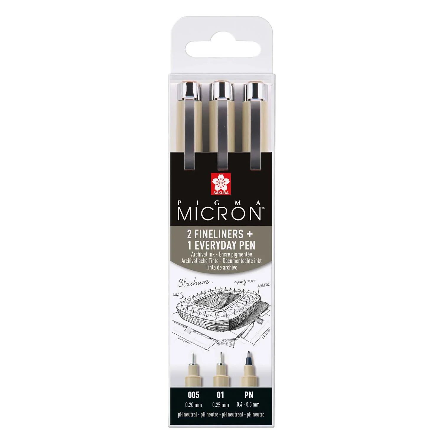 Sakura Pigma Micron Set 3 Urban