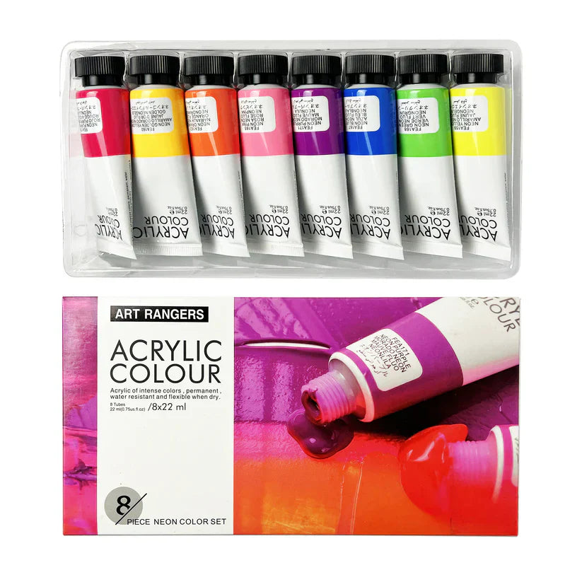 Art Rangers 8X22Ml Acrylic Neon Colors