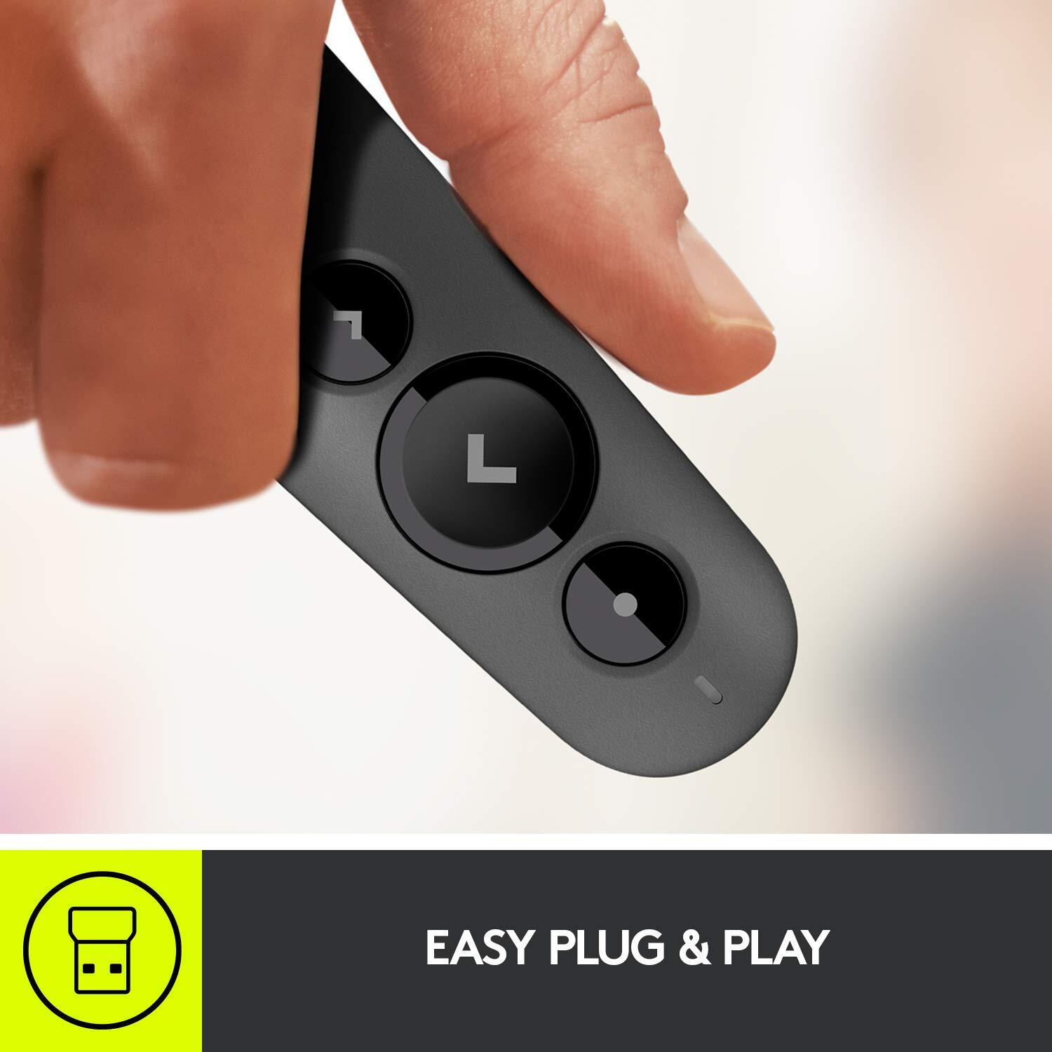 Logitech R500s Presentation Remote - Bluetooth / Graphite