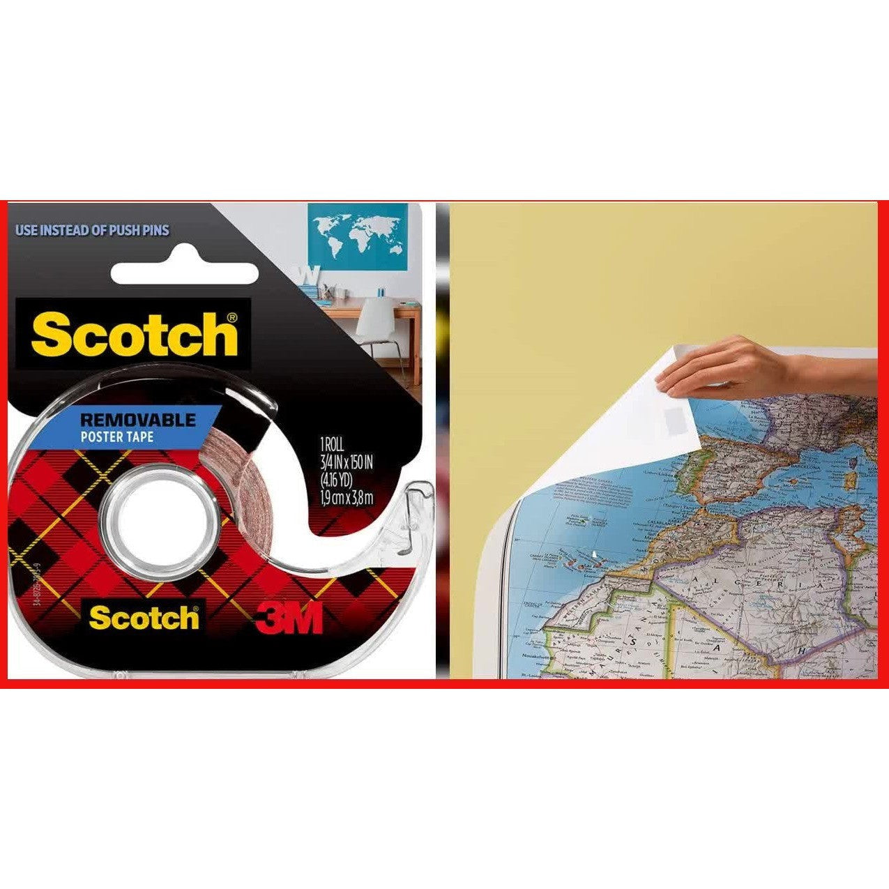 3M 109 Wallsaver Removable Mounting Tape