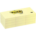 3M Post-It Sticky Notes 1.5X2 12Pads/Pck