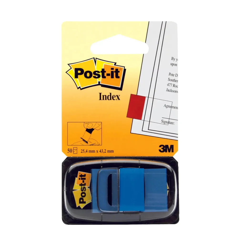3M Post-it Flags Value Pack, Blue, 1 in Wide, 50/Dispenser