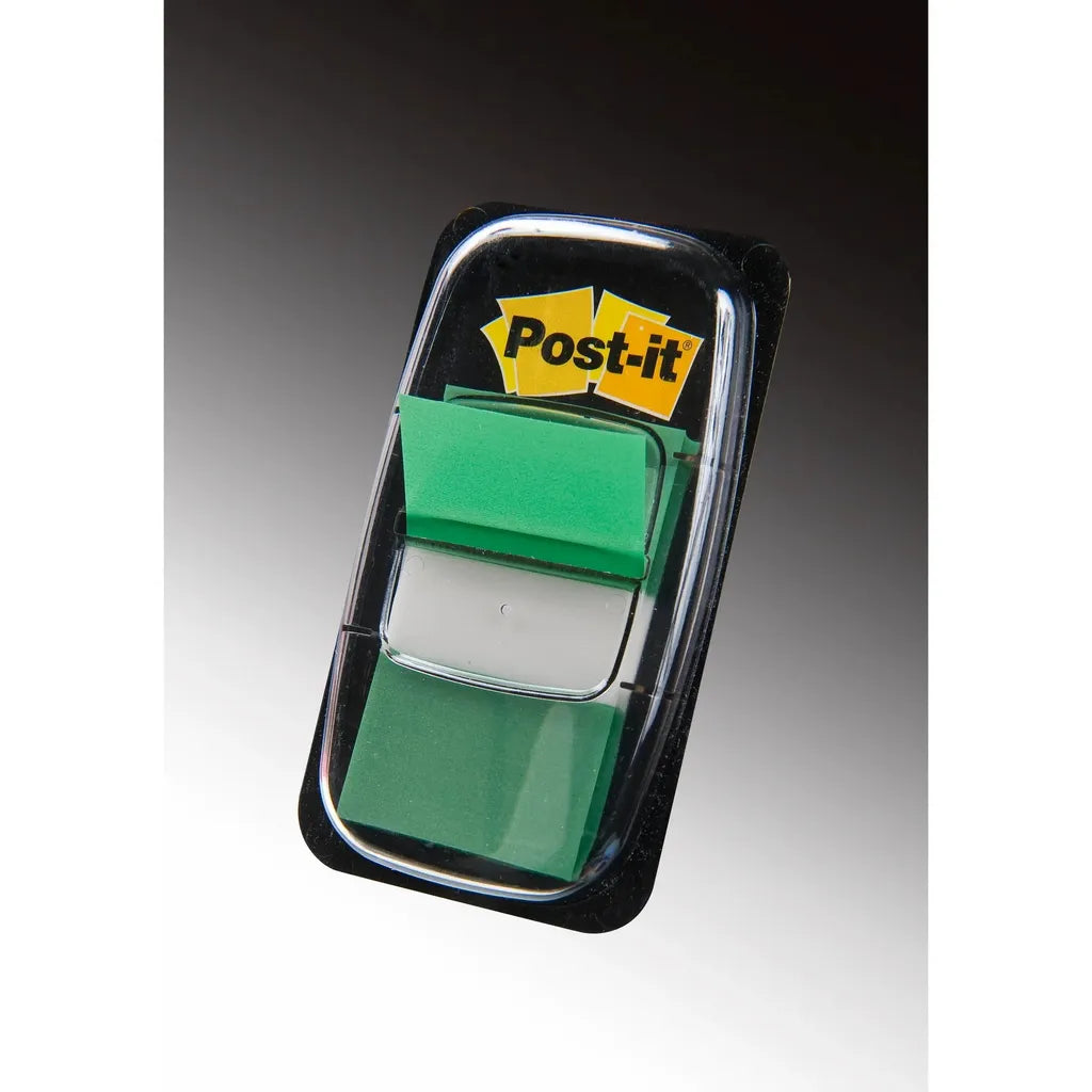 3M Post-it Flags Value Pack, Green, 1 in Wide, 50/Dispenser