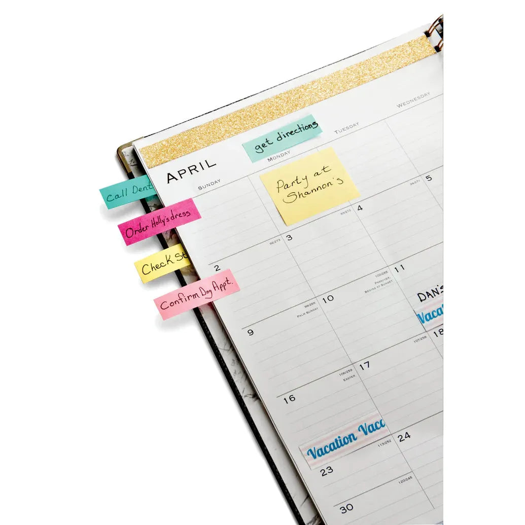3M Post-it Mini Notes, 1 3/8 x 1 7/8 in, 12 Pads, Canary Yellow,100 Sheet/Pad, 12 Pads/Pack