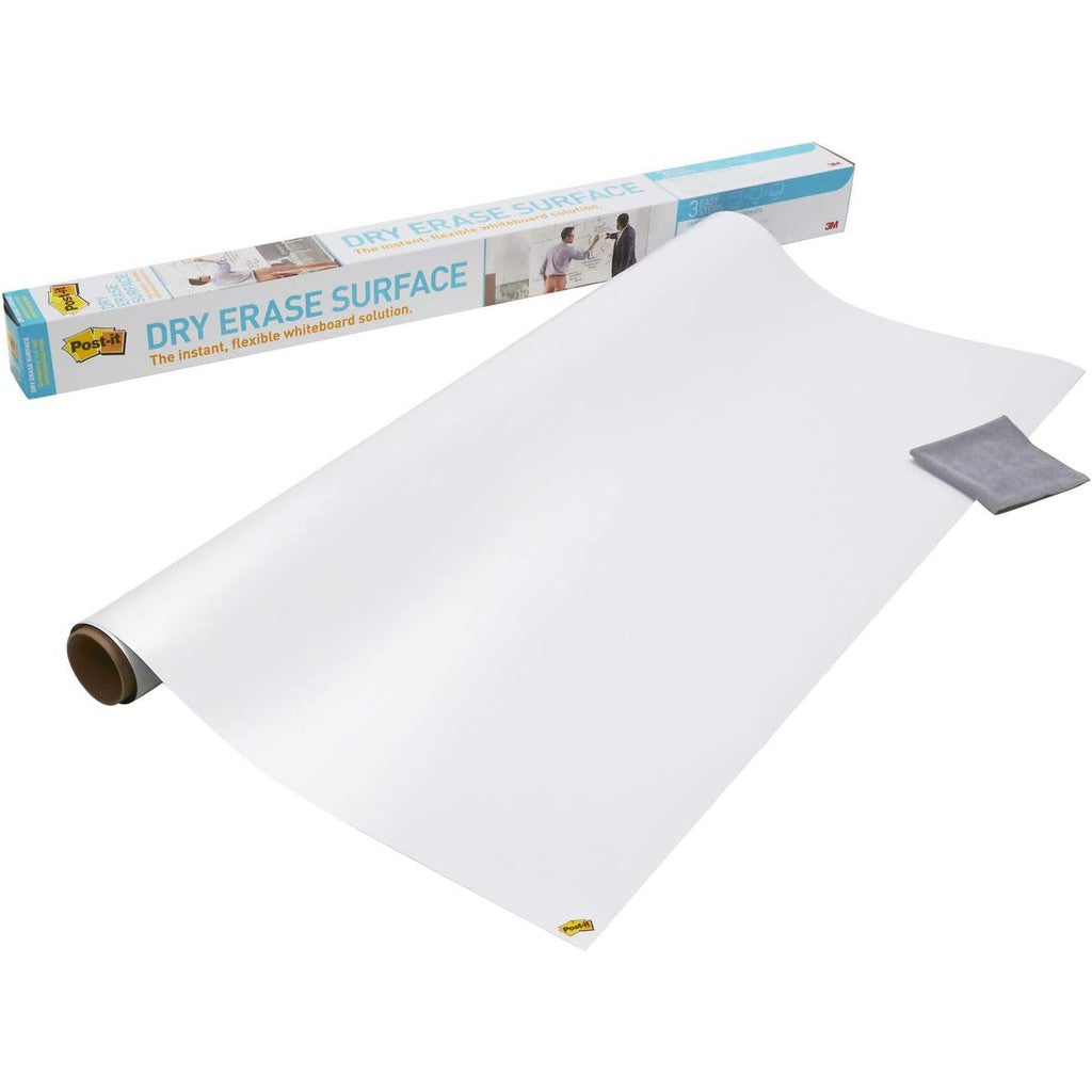 3M Post-it Super Sticky Dry Erase White Board Film - 4 FT X 8 FT 121 X 243 CM