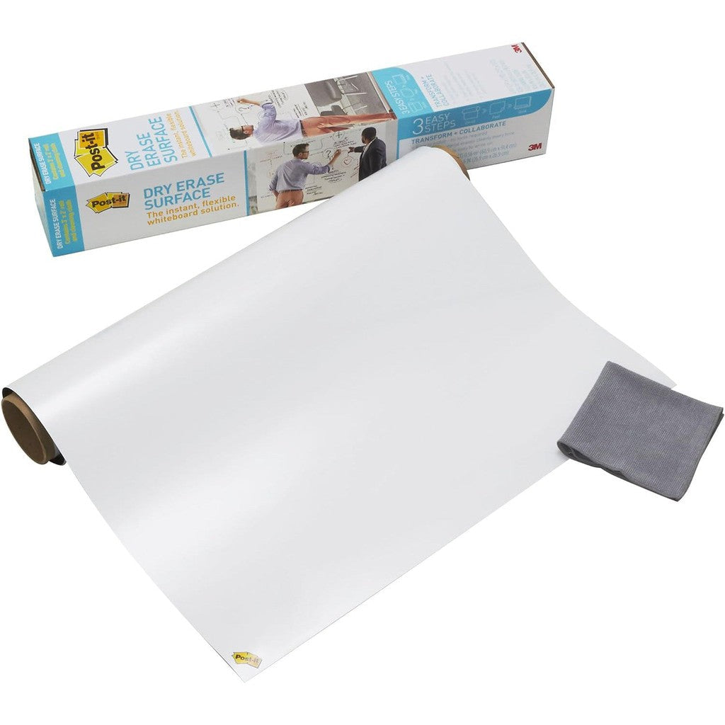 3M Post-it Super Sticky Dry Erase White Board Film - 4 FT X 8 FT 121 X 243 CM