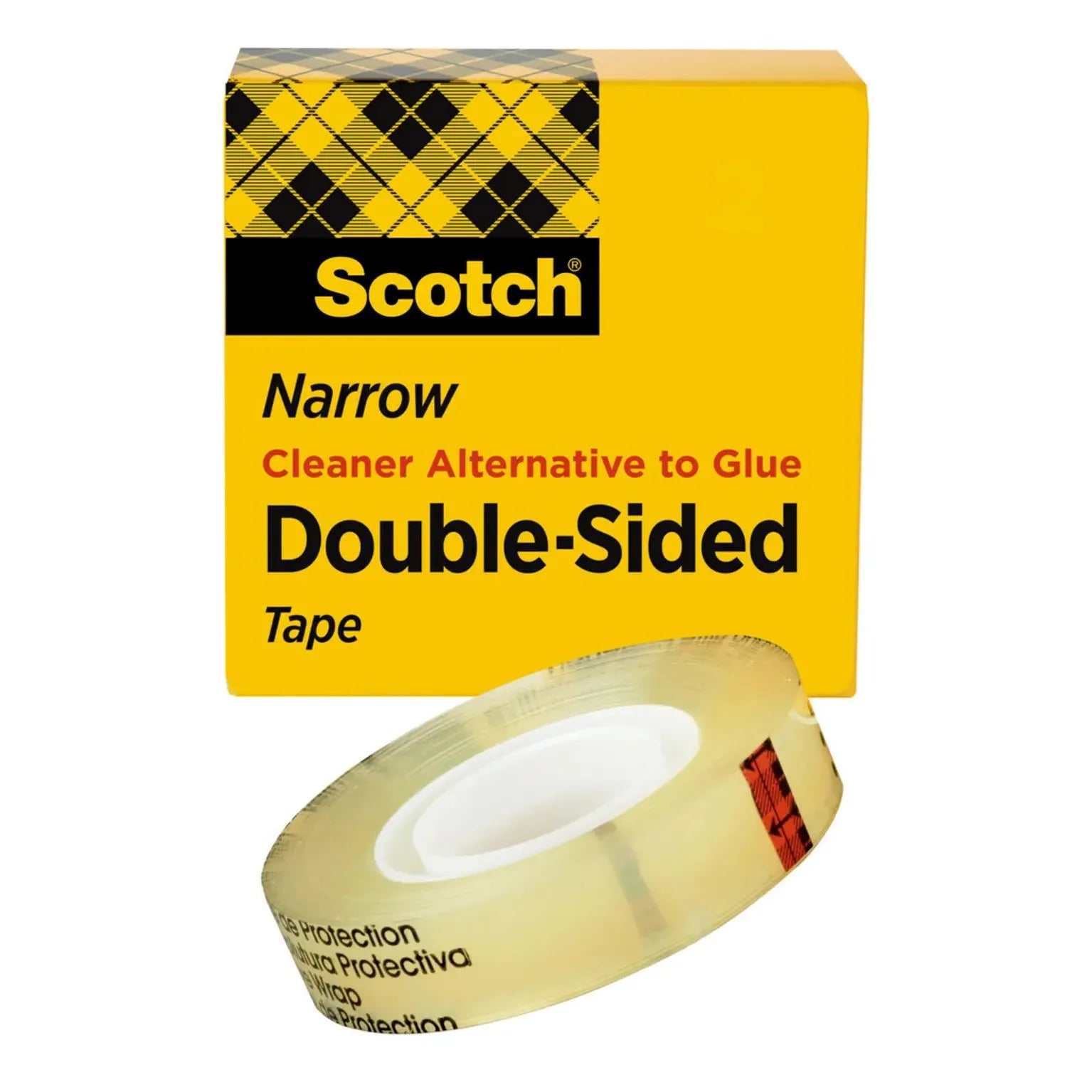 3M Scotch 665 Double Sided Tape, 1/2 in x 900 in, Permanent (25 YD)
