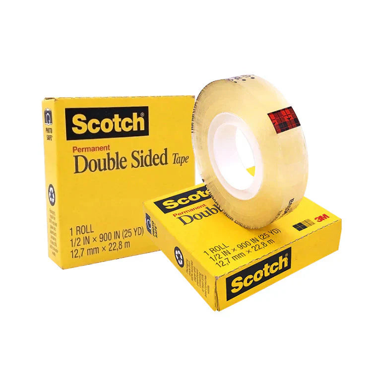 3M Scotch 665 Permanent Double-Sided Tape 3/4 inch 36YRD