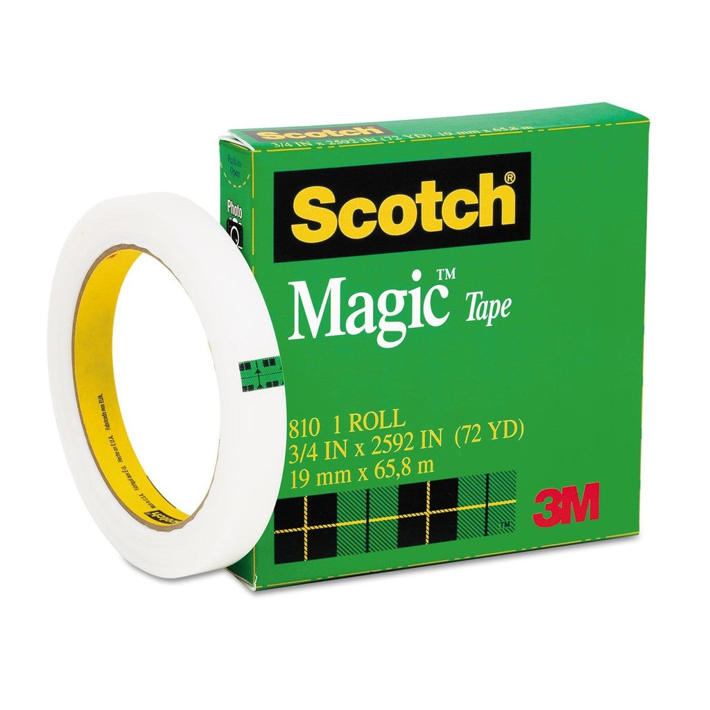 3M Scotch 810 Magic Tape - 3/4 inch 72 Yards Large