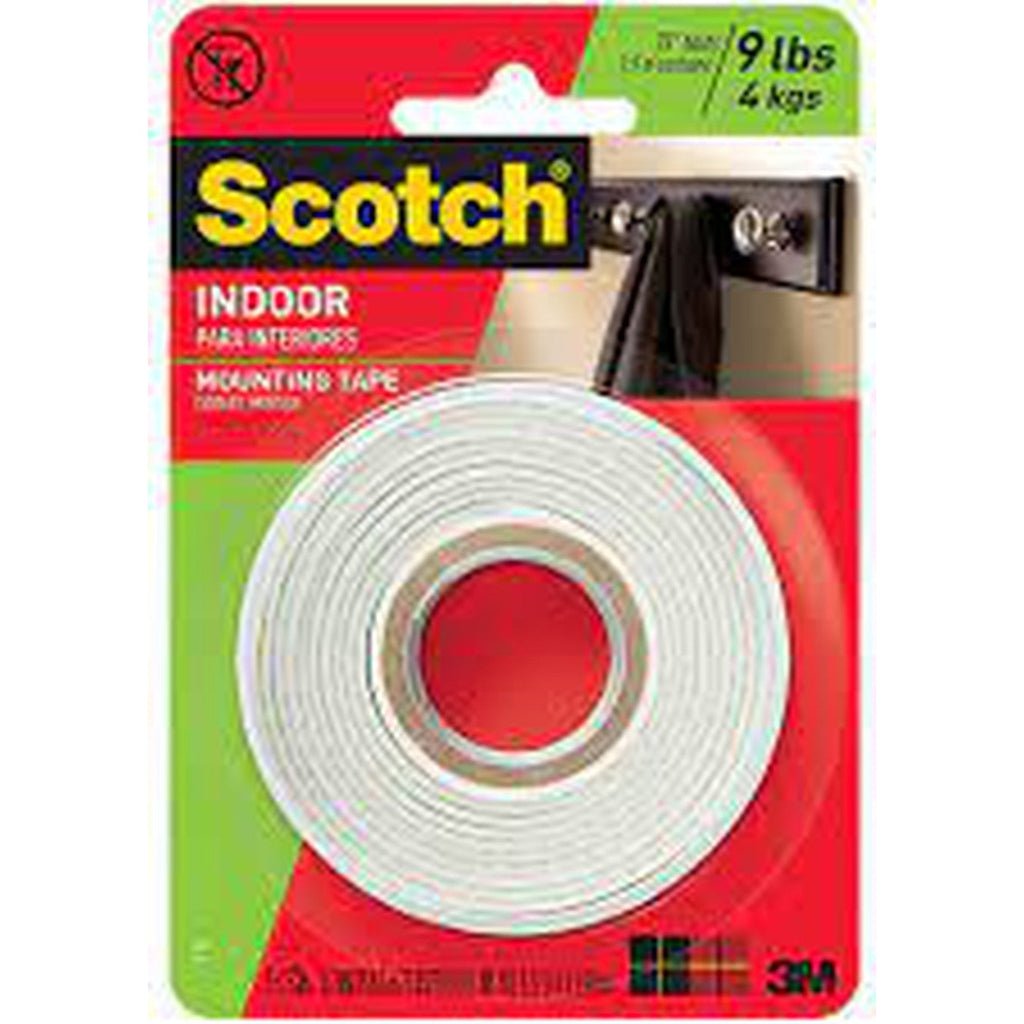 3M Scotch Heavy Duty Mounting Tape - 0.5-Inch By 75-Inch (110)