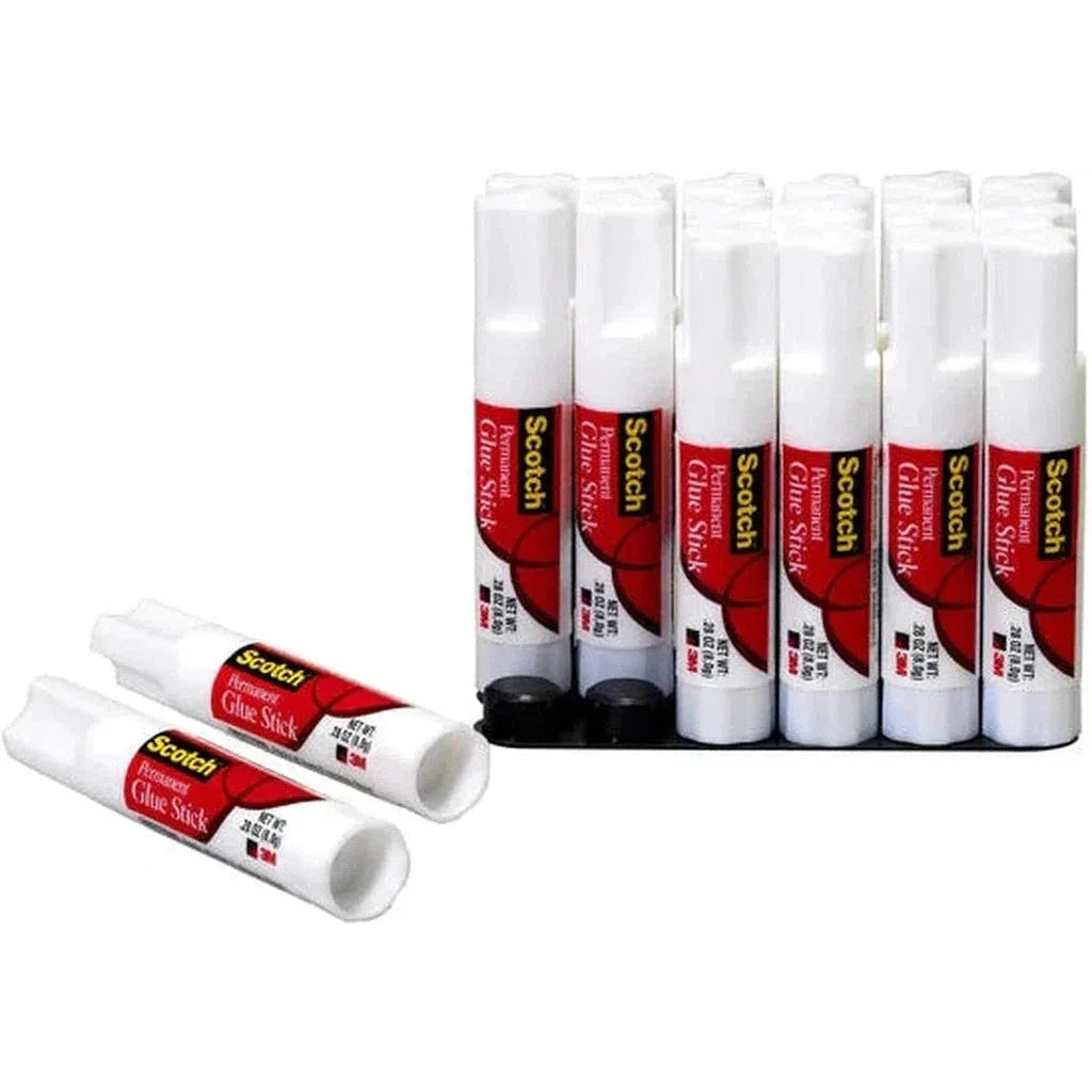 3M Scotch White Glue Stick 6020-12D-Glb - 20Gm