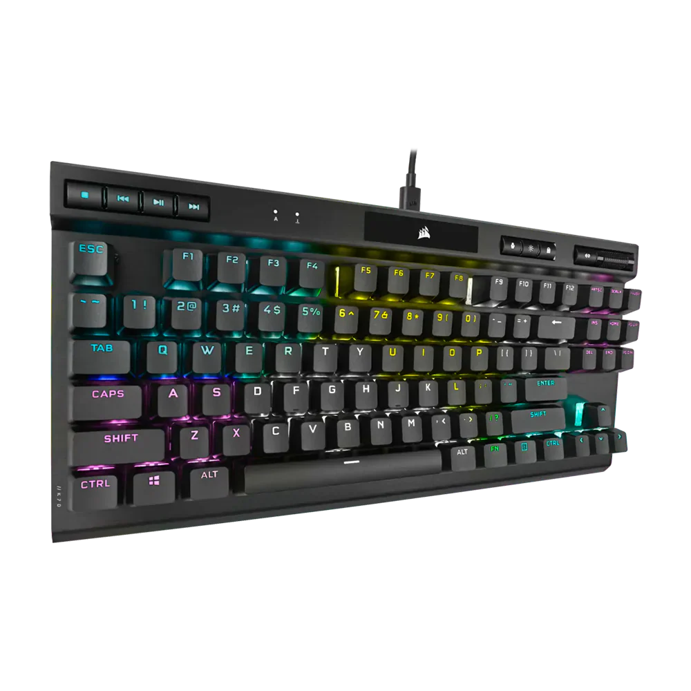 Corsair K70 Rgb Wired Tkl Champion Series Mechanical Gaming Keyboard Black