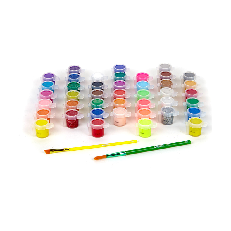 Crayola 42 CT WASHABLE PAINT POTS SET