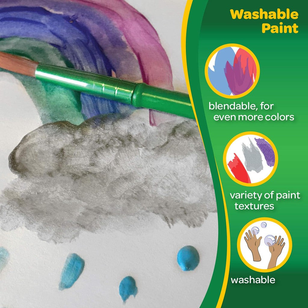 Crayola 42 CT WASHABLE PAINT POTS SET