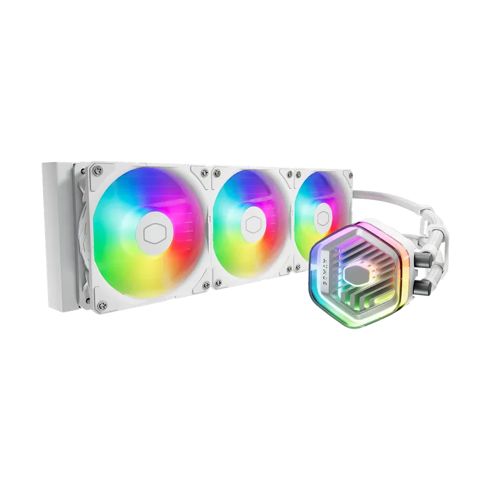 Cooler Master Masterliquid 360 Atmos Argb Cpu Liquid Cooler - White
