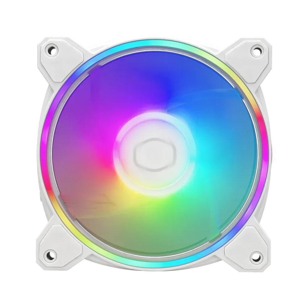 Cooler Master Mf120 Halo Argb Case Fan - White