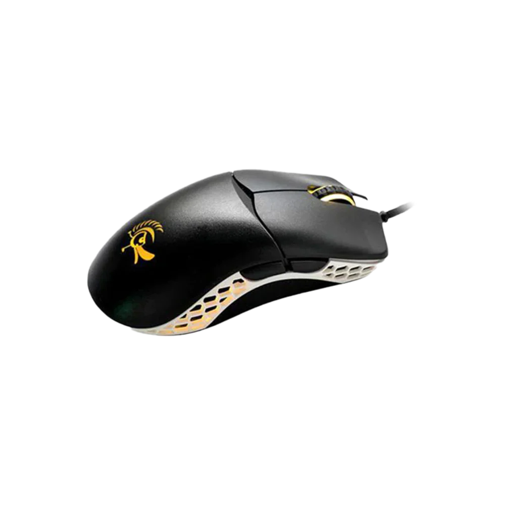 Ducky Feather Rgb Wired Omron Switch Gaming Mouse - Black/White