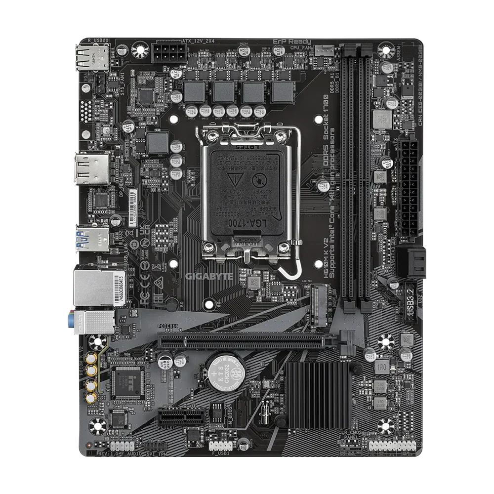 Gigabyte H610M K V2 Ddr5 Motherboard - Black