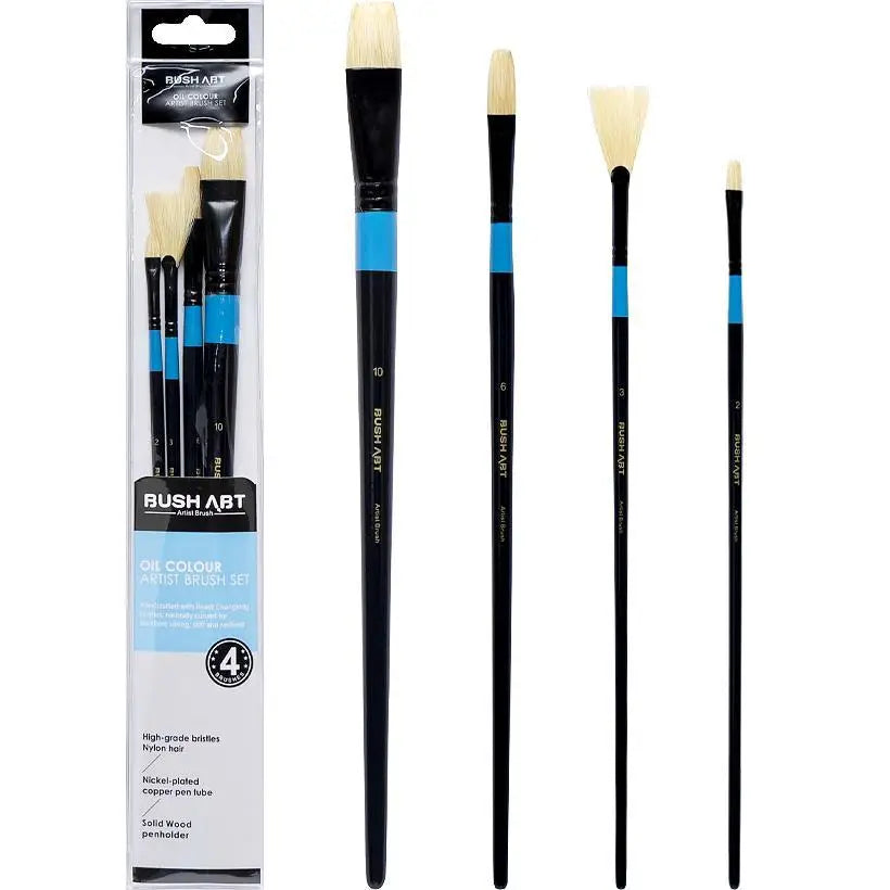 Art Ranger – High Level Bristles Oil Color Brush 4Pcs