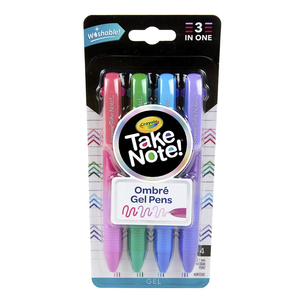 Crayola 4CT. WASHABLE GEL PEN SET