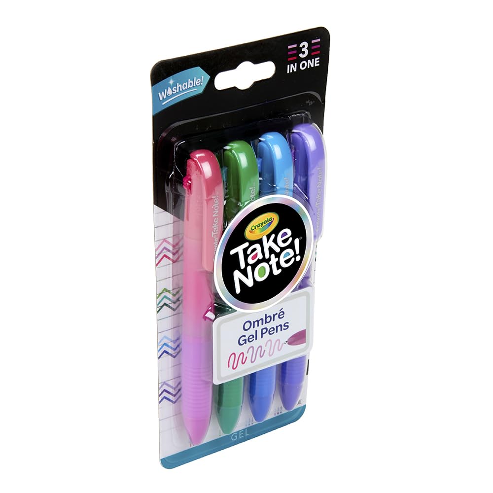 Crayola 4CT. WASHABLE GEL PEN SET