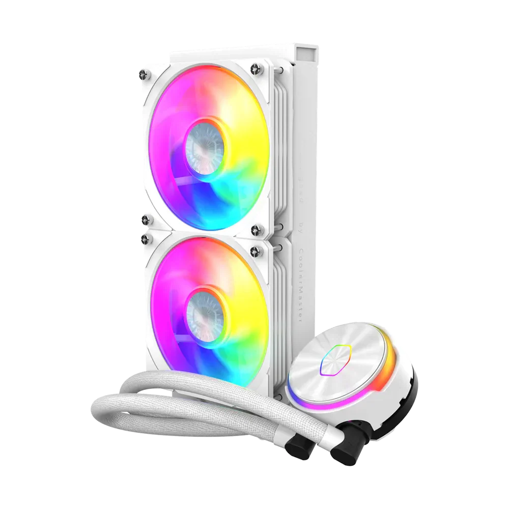 Cooler Master Pl240 Flux Argb Cpu Liquid Cooler - White
