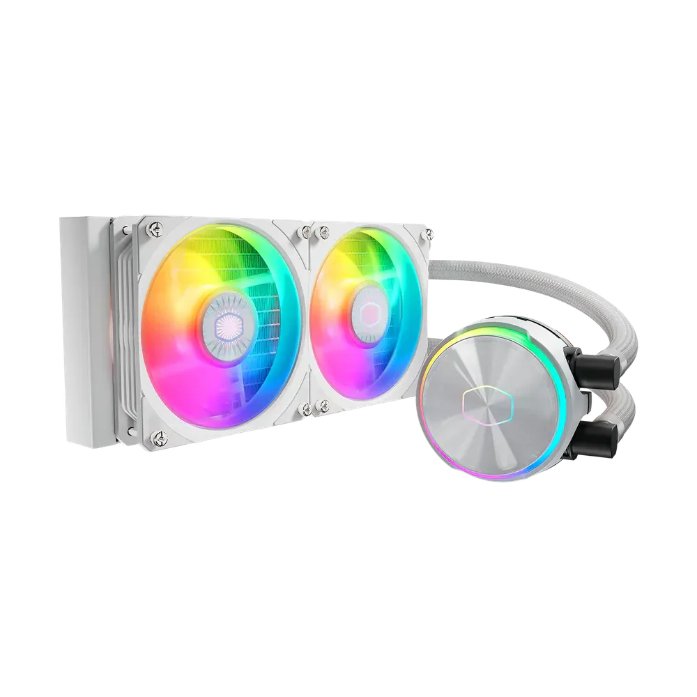 Cooler Master Pl240 Flux Argb Cpu Liquid Cooler - White